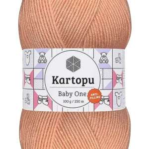 Baby One Tüylenmeyen El Örgü İpi Yünü Yavruağzı K253