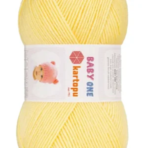 Baby One Tüylenmeyen El Örgü İpi Yünü Açık Sarı K331