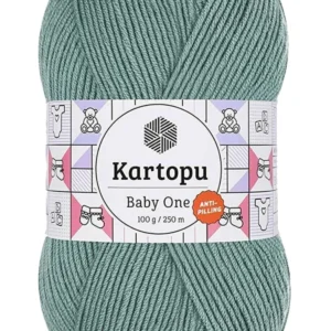 Baby One Tüylenmeyen El Örgü İpi Yünü Azur K493