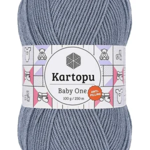 Baby One Tüylenmeyen El Örgü İpi Yünü Jeans Mavi K571