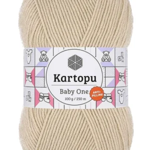 Baby One Tüylenmeyen El Örgü İpi Yünü Taş K855