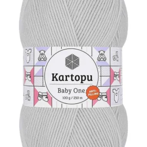 Baby One Tüylenmeyen El Örgü İpi Yünü Alaska Gri K992