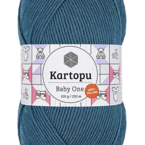 Baby One Tüylenmeyen El Örgü İpi Yünü Petrol K1467