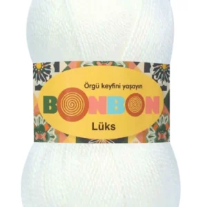 Lüks Patik İpi Yünü Beyaz 98200