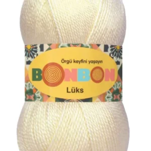 Lüks Patik İpi Yünü Krem 98223