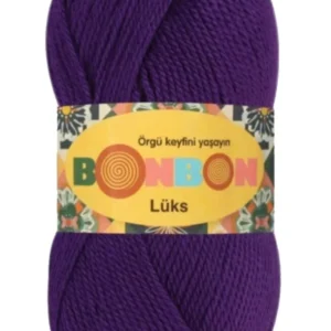 Lüks Patik İpi Yünü Mor 98290