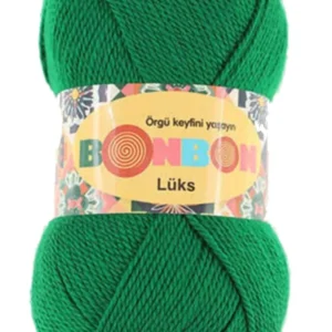 Lüks Patik İpi Yünü Canlı Yeşil 98596