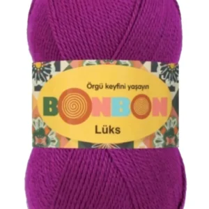 Lüks Patik İpi Yünü Koyu Fuşya 98677