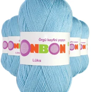 5 Adet Lüks Patik İpi Yünü Mavi 98231