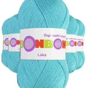 5 Adet Lüks Patik İpi Yünü Turkuaz 98238