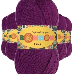 5 Adet Lüks Patik İpi Yünü Koyu İspirto 98287