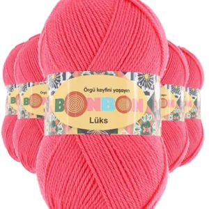 5 Adet Lüks Patik İpi Yünü Mercan 98299