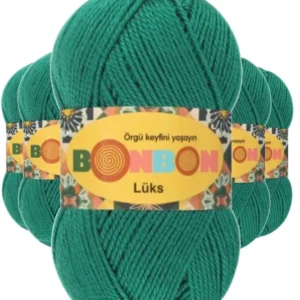 5 Adet Lüks Patik İpi Yünü Ördek Başı Yeşili 98325