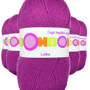 5 Adet Lüks Patik İpi Yünü Koyu Pembe 98675