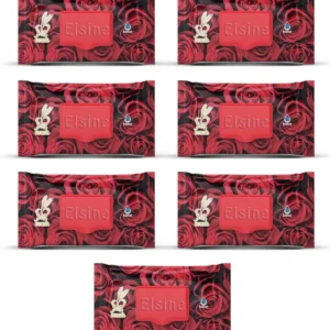7 Paket Red Rose Islak Havlu Mendil 90 Adet Kapaklı Gül Kokulu