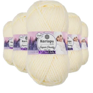 5 Adet Super Chunky Kalın Kışlık El Örgü Ipliği 100 Gr K034
