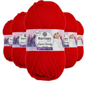 5 Adet Super Chunky Kalın Kışlık El Örgü Ipliği 100 Gr K160
