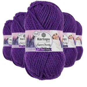 5 Adet Super Chunky Kalın Kışlık El Örgü Ipliği 100 Gr K725