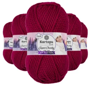 5 Adet Super Chunky Kalın Kışlık El Örgü Ipliği 100 Gr K799