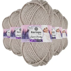 5 Adet Super Chunky Kalın Kışlık El Örgü Ipliği 100 Gr K815