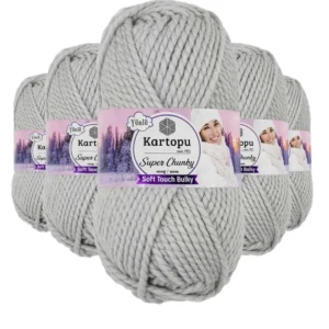 5 Adet Super Chunky Kalın Kışlık El Örgü Ipliği 100 Gr K914
