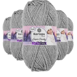 5 Adet Super Chunky Kalın Kışlık El Örgü Ipliği 100 Gr K915