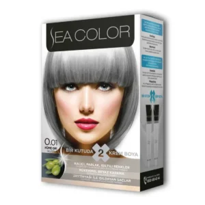 2 Tüp Krem Saç Boyası Seti Füme Gri No:0.01