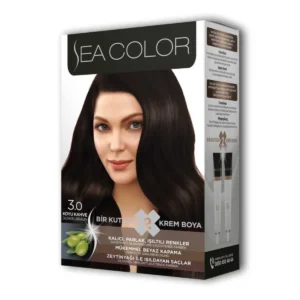 2 Tüp Krem Saç Boyası Seti Koyu Kahve No:3.0