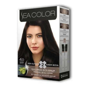 2 Tüp Krem Saç Boyası Seti Kahve No:4.0