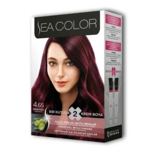 2 Tüp Krem Saç Boyası Seti Şarap Kızılı No:4.65