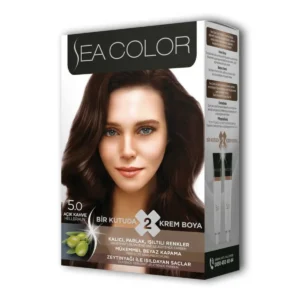 2 Tüp Krem Saç Boyası Seti Açık Kahve No:5.0