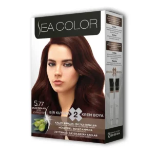 2 Tüp Krem Saç Boyası Seti Sıcak Çikolata No:5.77