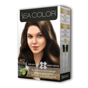 2 Tüp Krem Saç Boyası Seti Koyu Kumral No:6.0