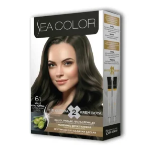 2 Tüp Krem Saç Boyası Seti Küllü Koyu Kumral No:6.1