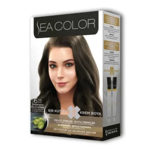 2 Tüp Krem Saç Boyası Seti Yoğun Koyu Küllü Kumral No:6.11