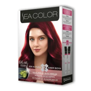 2 Tüp Krem Saç Boyası Seti Ateş Kızılı No:66.46