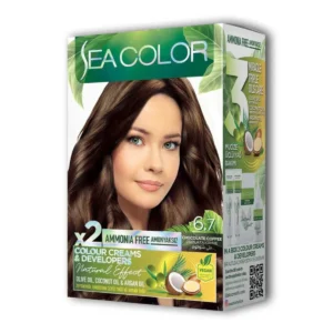 2 Tüp Krem Saç Boyası Seti Çikolata Kahve No:6.7