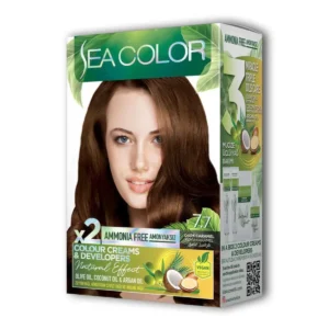 2 Tüp Krem Saç Boyası Seti Koyu Karamel No:7.7