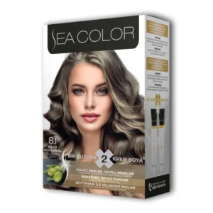 2 Tüp Krem Saç Boyası Seti Küllü Açık Kumral No:8.1
