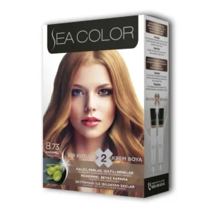 2 Tüp Krem Saç Boyası Seti Karamel No:8.73