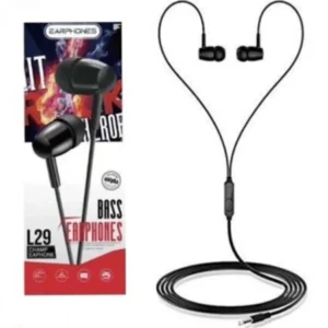 L29 Platoon Bass Earphones Kulaklık Siyah