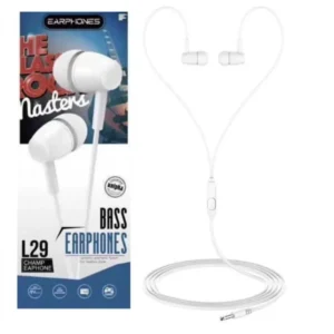 L29 Platoon Bass Earphones Kulaklık Beyaz