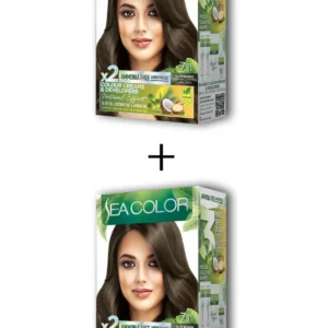 2X2 Tüp Krem Saç Boyası Seti Yoğun Küllü Kumral No:7.11