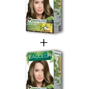 2X2 Tüp Krem Saç Boyası Seti Fındık Kabuğu No:7.3