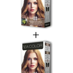 2X2 Tüp Krem Saç Boyası Seti Karamel No:8.73