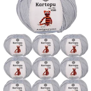 10 Adet Amigurumi El Örgü İpi 50gr 580