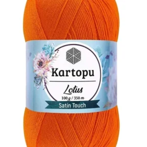 Lotus Bikini Büstiyer Bluz Örgü İpi K273 Turuncu