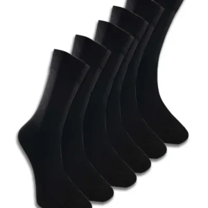 6 Adet Erkek Bambu Lastiği Sıkmayan Diyabetik Çorap