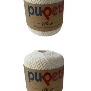 2 Adet Flo Nubuk Kadife Çanta Şapka Aksesuar İpi Beyaz