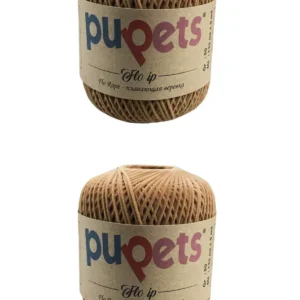 2 Adet Flo Nubuk Kadife Çanta Şapka Aksesuar İpi Taba